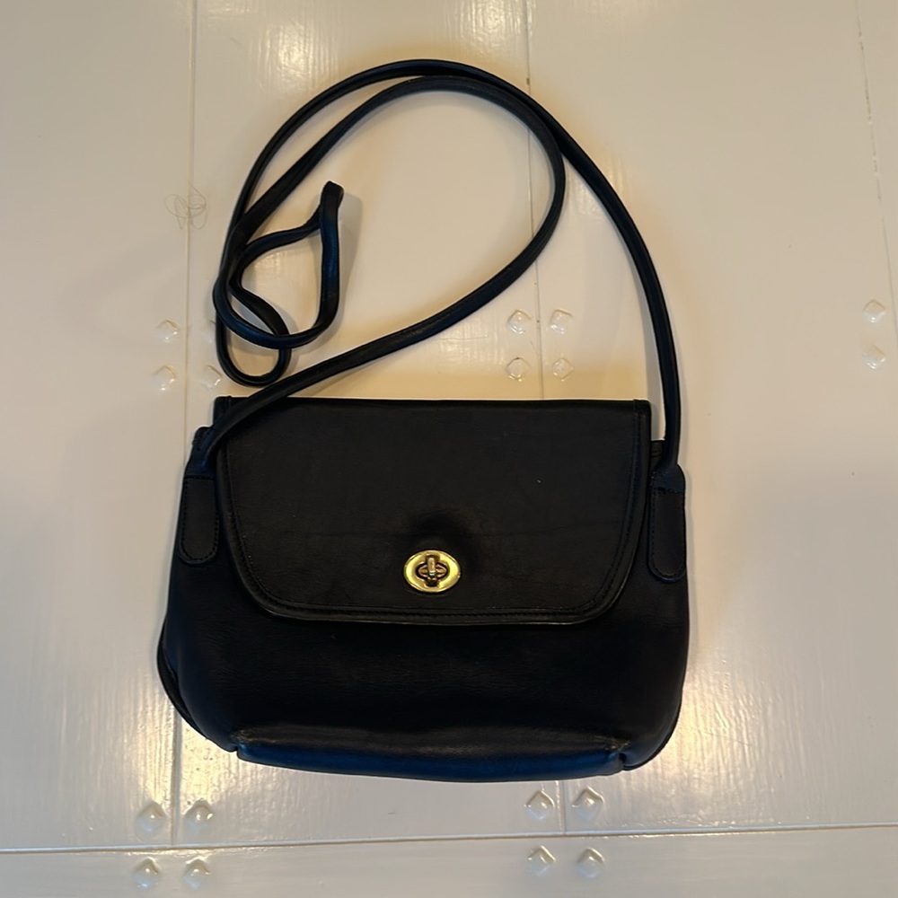 VINTAGE COACH - QUINCY CROSSBODY PURSE - Black